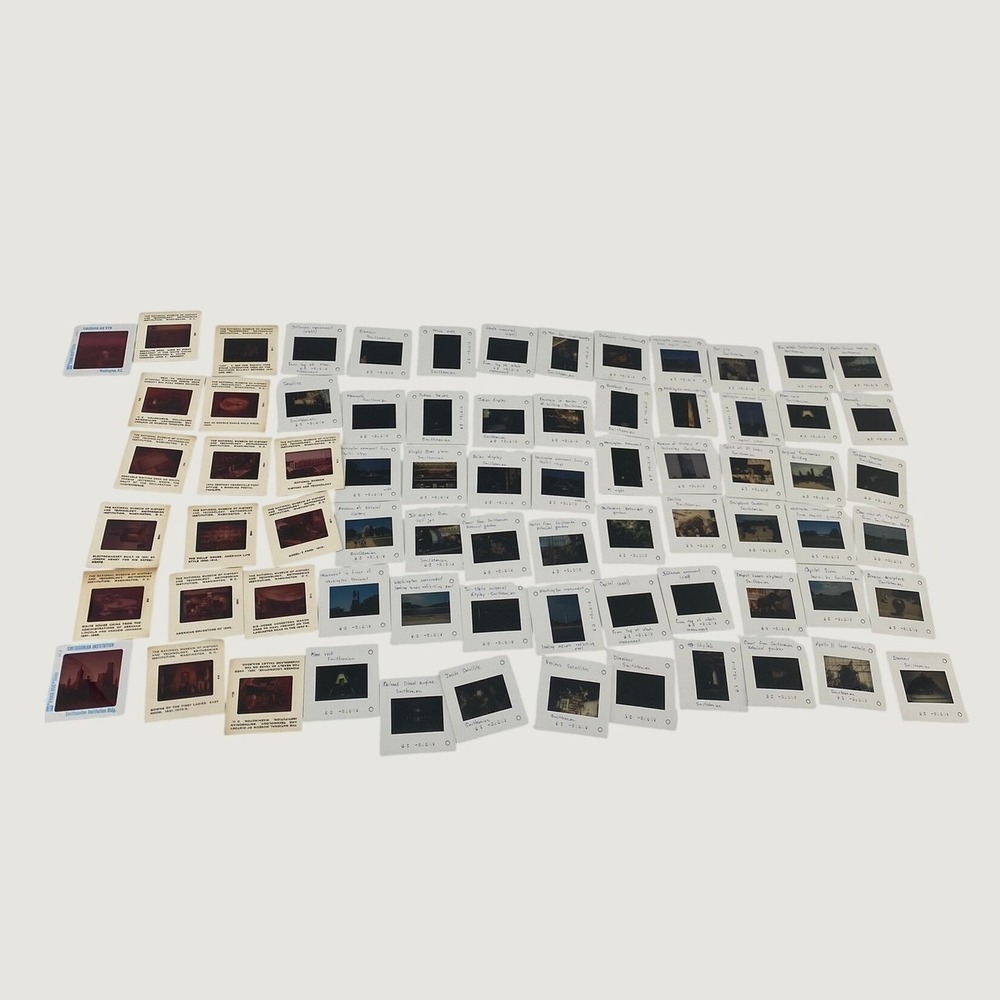 1976 Smithsonian Institution Washington DC Museum Souvenir Photo Slides Lot 73